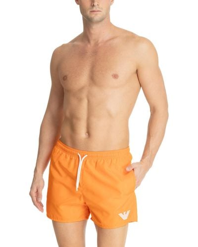 Emporio Armani Swimwear Swim Shorts - Orange