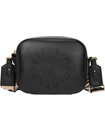 Stella McCartney Stella Logo Mini Mini Crossbody Bag - Black