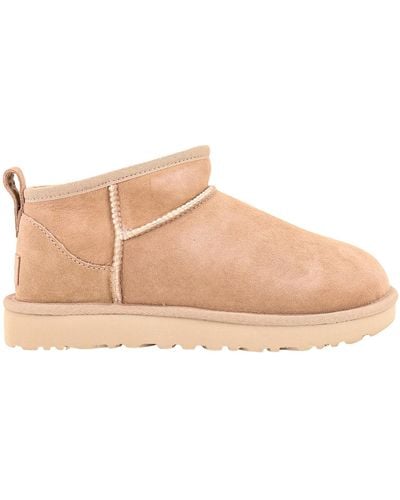 UGG Classic Ultra Mini Ankle Boots - Natural