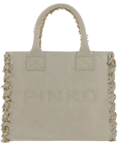 Pinko Beach Handbag - Natural