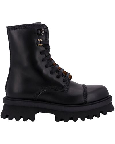 Ferragamo Lace-up Boots - Black