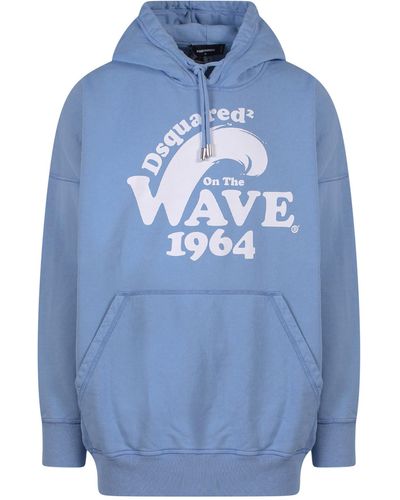 DSquared² D2 On The Wave Hoodie - Blue