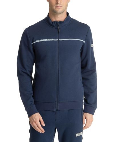 EA7 Zip-up Sweatshirt - Blue