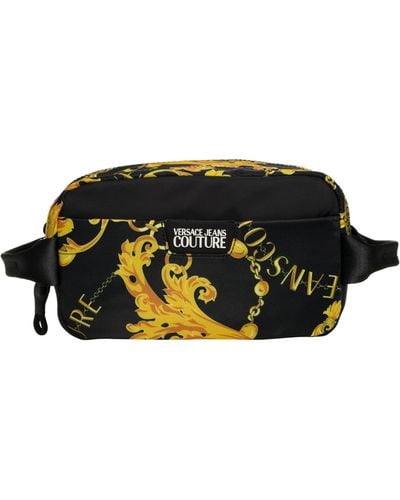 Versace Chain Couture Toiletry Bag - Black