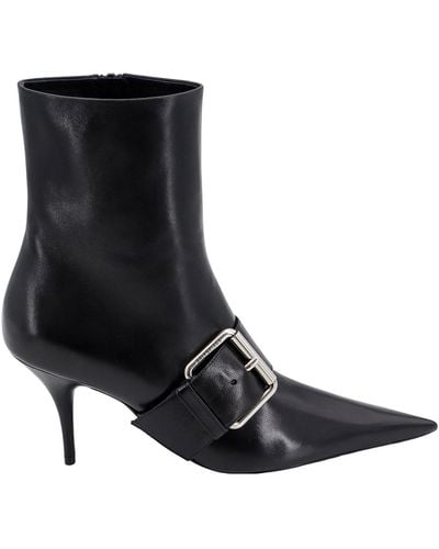 Balenciaga Bb Heeled Boots - Black