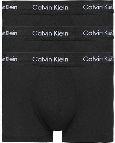 Calvin Klein Low Rise Cotton Boxer - Black