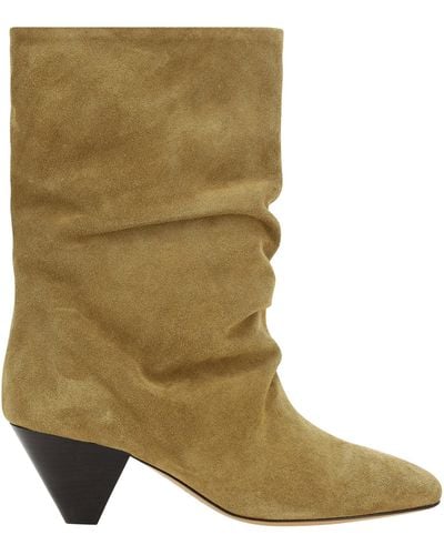 Isabel Marant Reachi Heeled Boots - Green