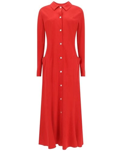 The Row Myra Long Dress - Red