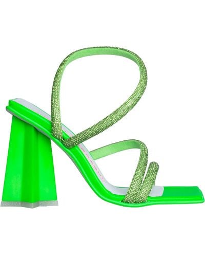 Lime Nerissa Tubular Platform Sandals​ - CHARLES & KEITH IN