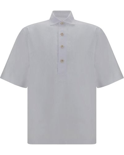 Lardini Short Sleeve Shirt - Grey