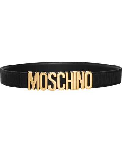 Moschino Logo belt - Nero