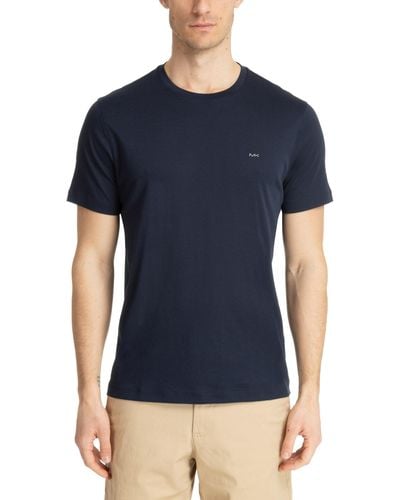 Michael Kors Cotton Crewneck T-shirt - Blue