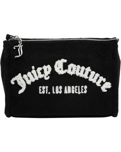 Juicy Couture Iris Towelling Toiletry Bag - Black