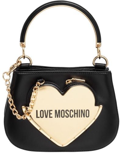 Love Moschino Baby Heart Handbag - Black