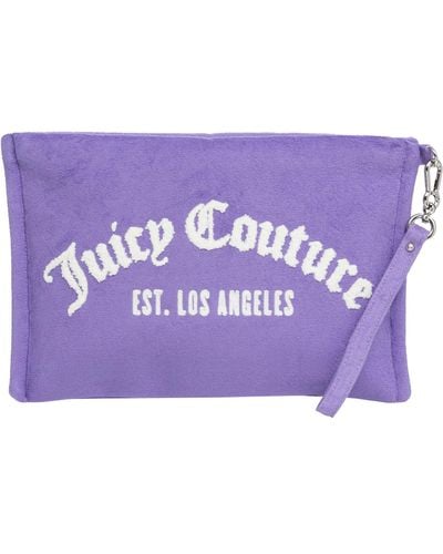 Juicy Couture Iris Towelling Pouch - Purple