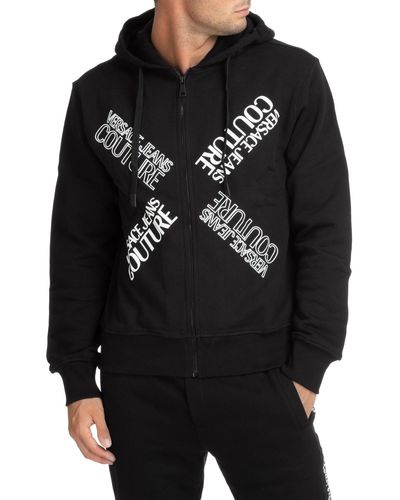 Versace R X Couture Cotton Hoodie - Black