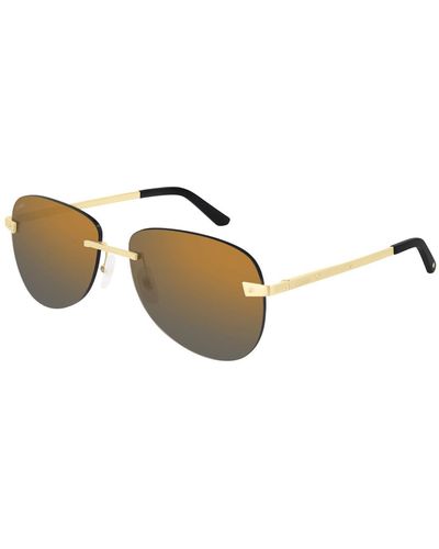 Cartier Sunglasses Ct0035rs - Metallic