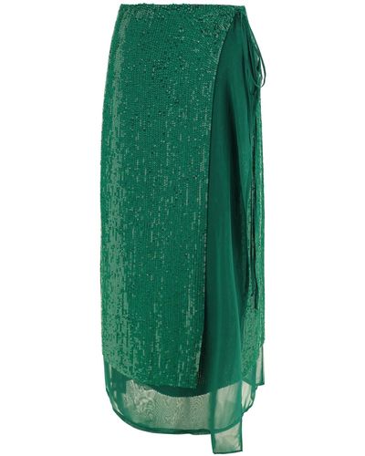 P.A.R.O.S.H. Midi Skirt - Green