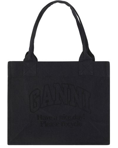 Ganni Shopping bag easy shopper - Nero
