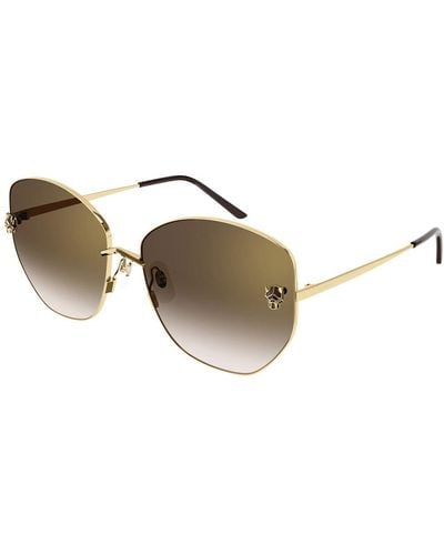 Cartier Sunglasses Ct0400s - Metallic