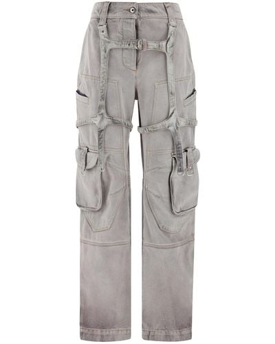 Off-White c/o Virgil Abloh Cargo Trousers - Grey