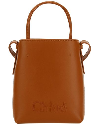 Chloé Sense Bucket Bag - Brown
