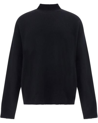 Balenciaga Roll-neck Jumper - Blue