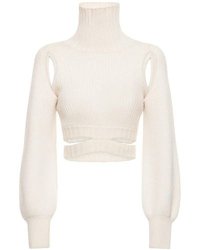 ANDREADAMO Roll-neck Sweater - White