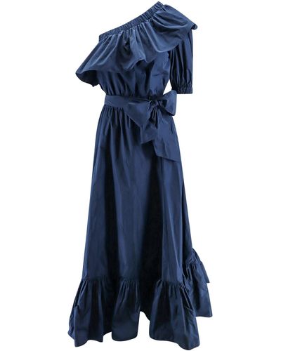 Lavi Violet Long Dress - Blue