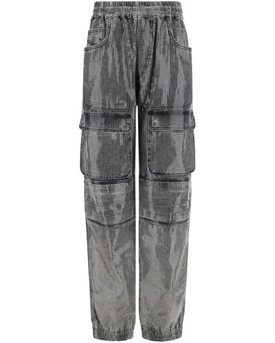 DIESEL D-mirt Cargo Trousers - Grey