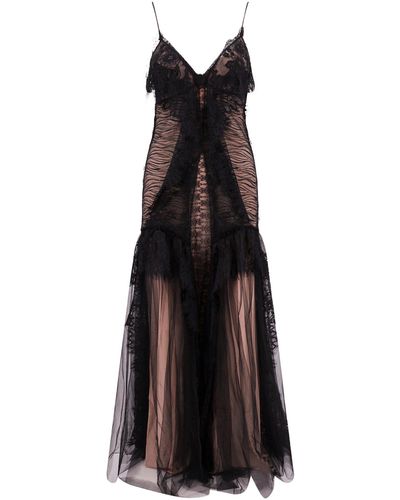 Alberta Ferretti Long Dress - Black