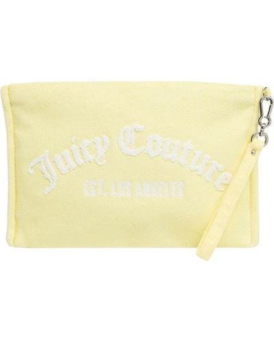 Juicy Couture Iris Towelling Pouch - Yellow