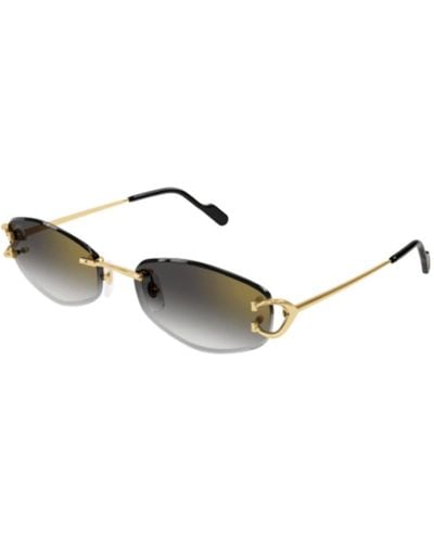 Cartier Sunglasses Ct0467s - Metallic