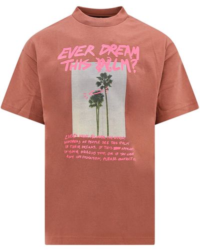 Palm Angels T-shirt palm dream - Rosa
