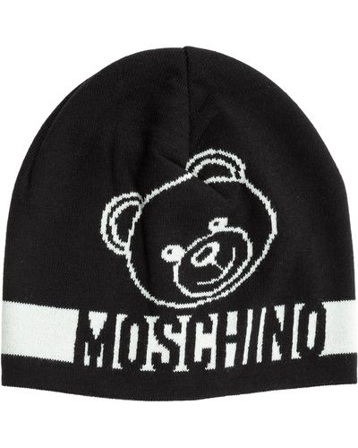 Moschino Teddy Bear Beanie - Black