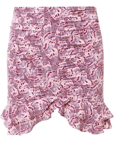 Isabel Marant Milendi Mini Skirt - Pink