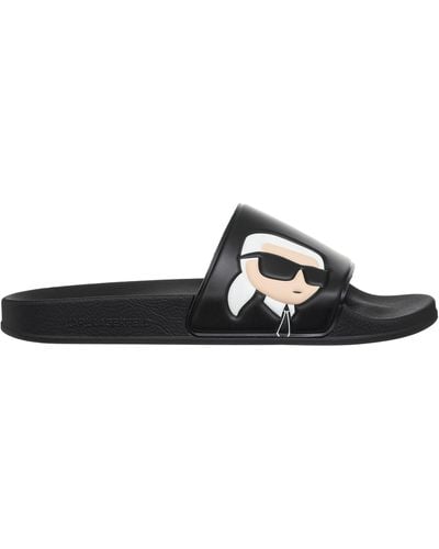 Karl Lagerfeld Slides - Black