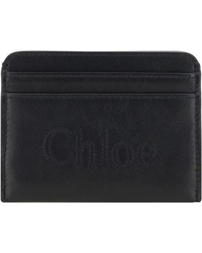 Chloé Sense Credit Card Holder - Black