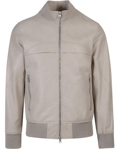 DFOUR® Leather Jackets - Grey