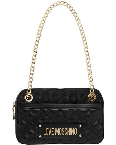 Love Moschino Lettering Logo Handbag - Black