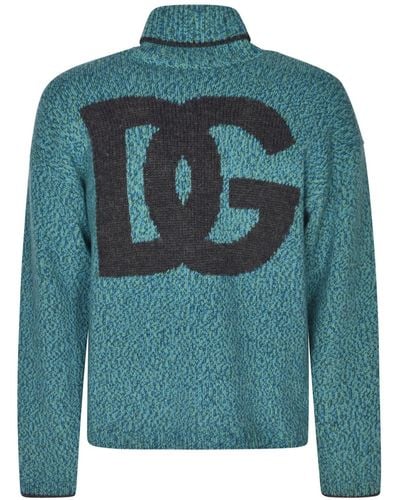 Dolce & Gabbana Maglione collo alto - Blu