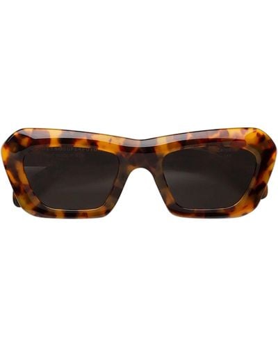 Retrosuperfuture Sunglasses Zenya Spotted Havana - Brown