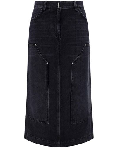 Givenchy Midi Skirt - Blue