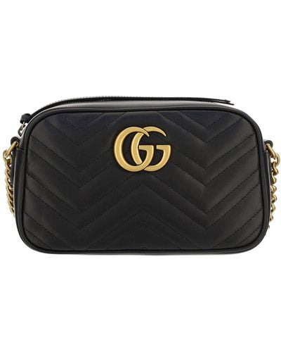 Gucci GG Marmont 2 Crossbody Bag - Black