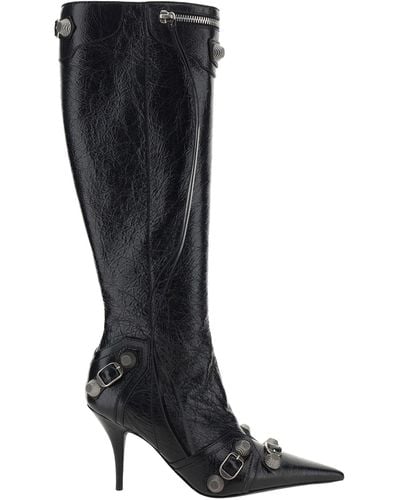 Balenciaga Stivali con tacco le cagole - Nero