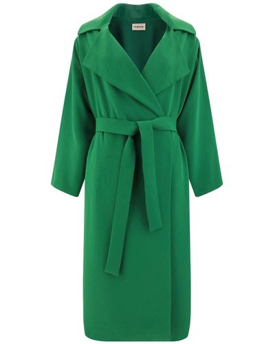 P.A.R.O.S.H. Panty24 Trench Coat - Green