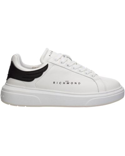 John Richmond Men's Shoes Leather Sneakers Sneakers - White