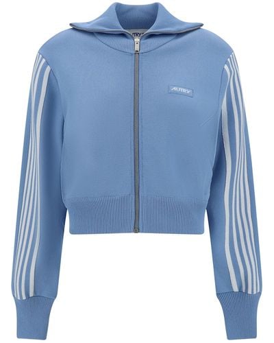 Autry Zip-up Sweatshirt - Blue