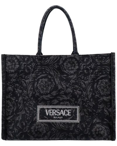 Versace Athena Barocco Tote Bag - Black