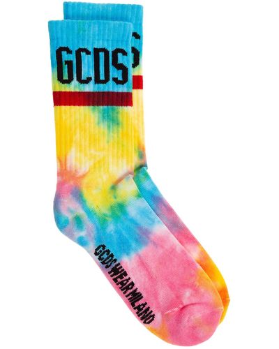 Gcds Socks Tie Dye - Blue